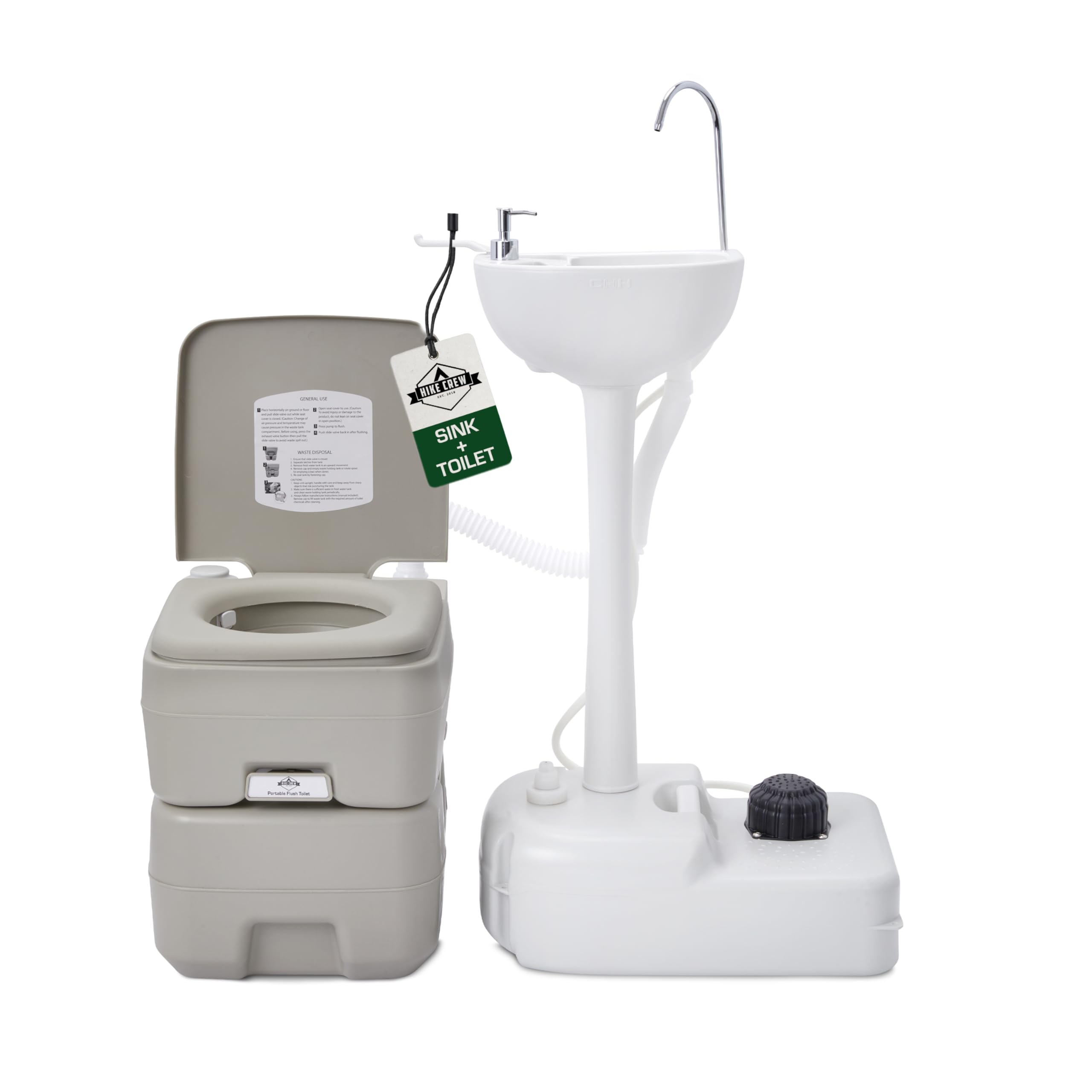 wc camping Hike Crew Portable Camping Sink & Toilet