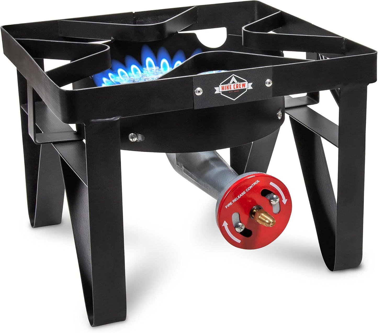 Cast Iron Portable Camping Stove, 220,000 BTU Single Burner Outdoor Camp Stove
