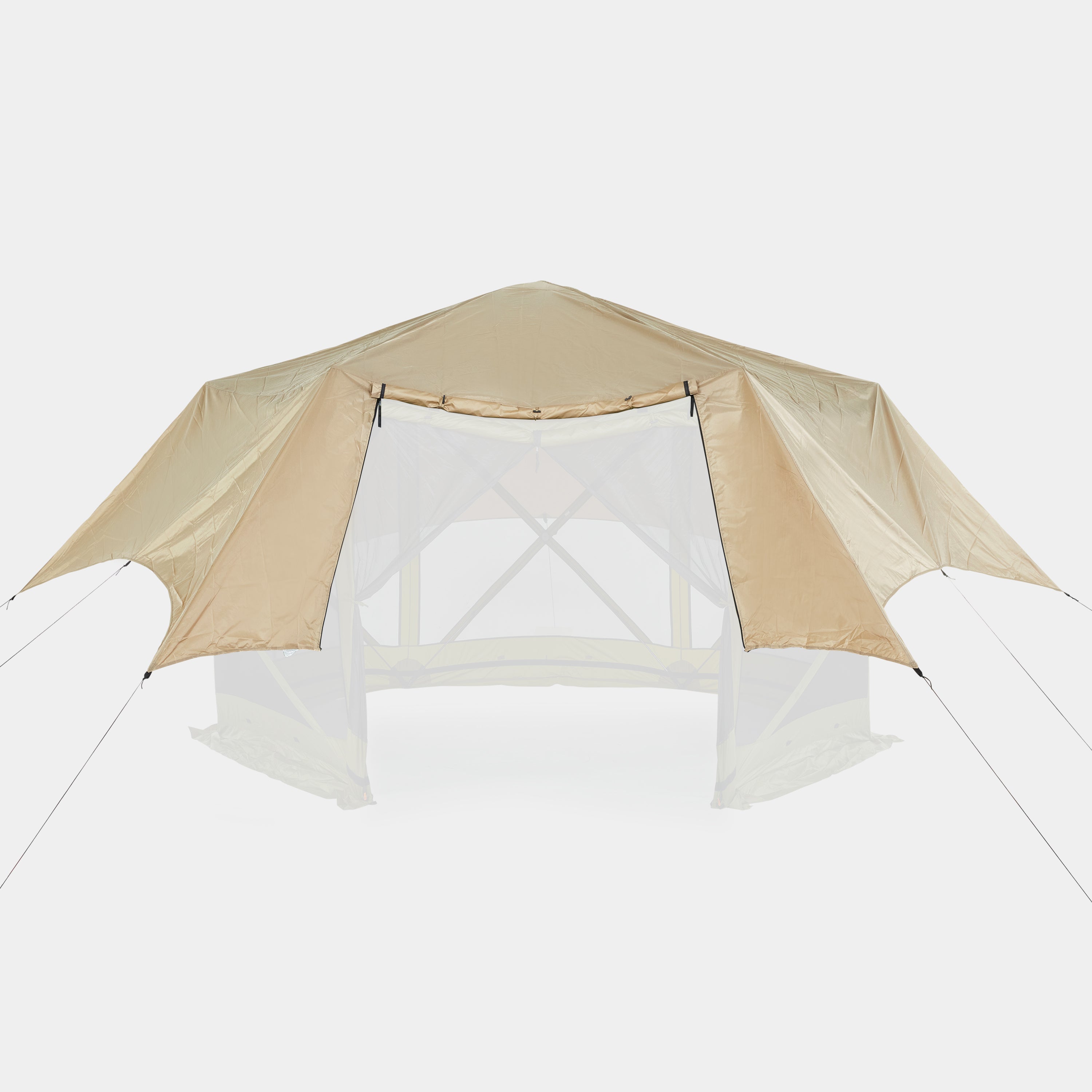 Hike Crew Waterproof Gazebo Rain Shelter Tarp Compatible with 6-Sided Pop-Up Tent with 6.5ft Panels