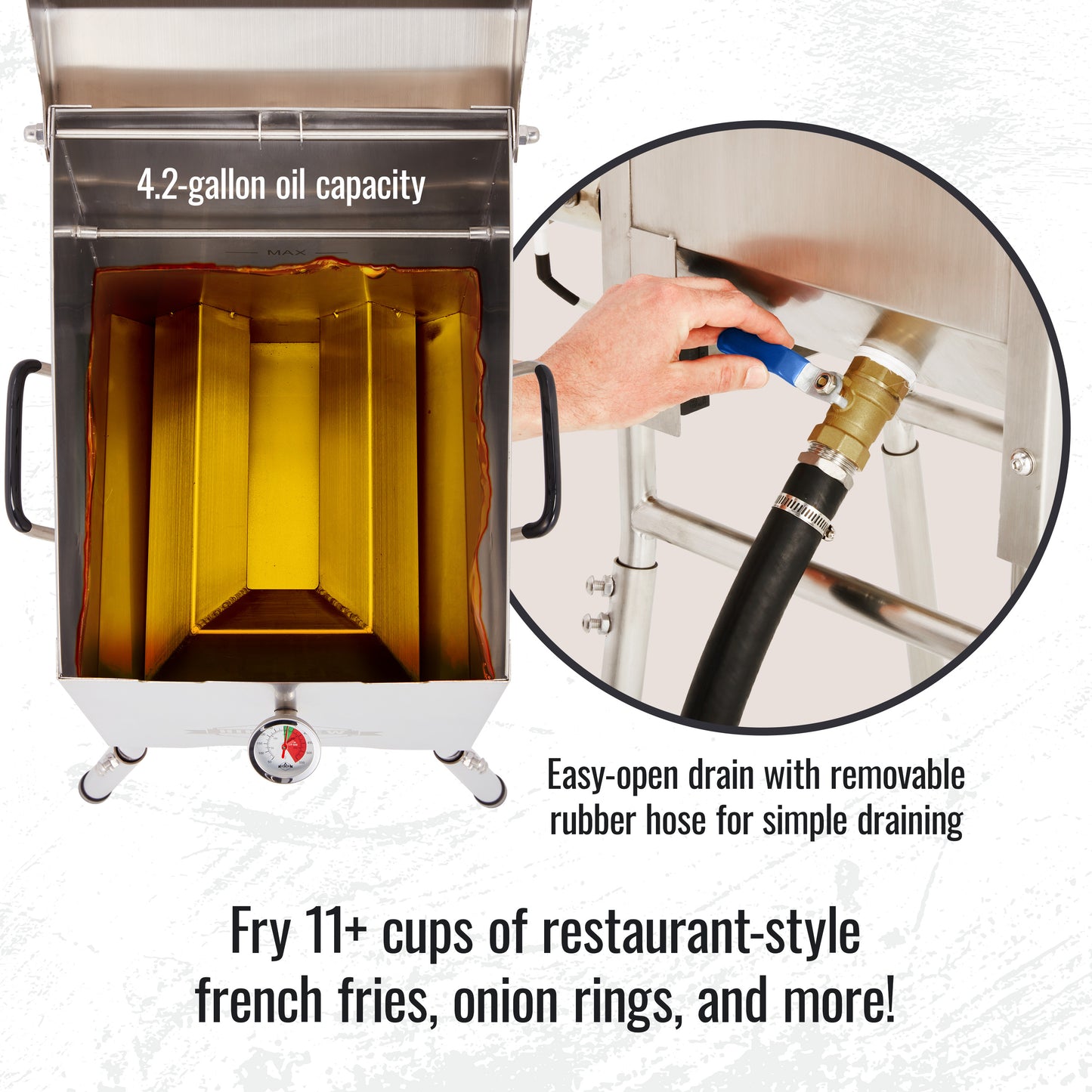 Propane Deep Fryer with 2 Baskets