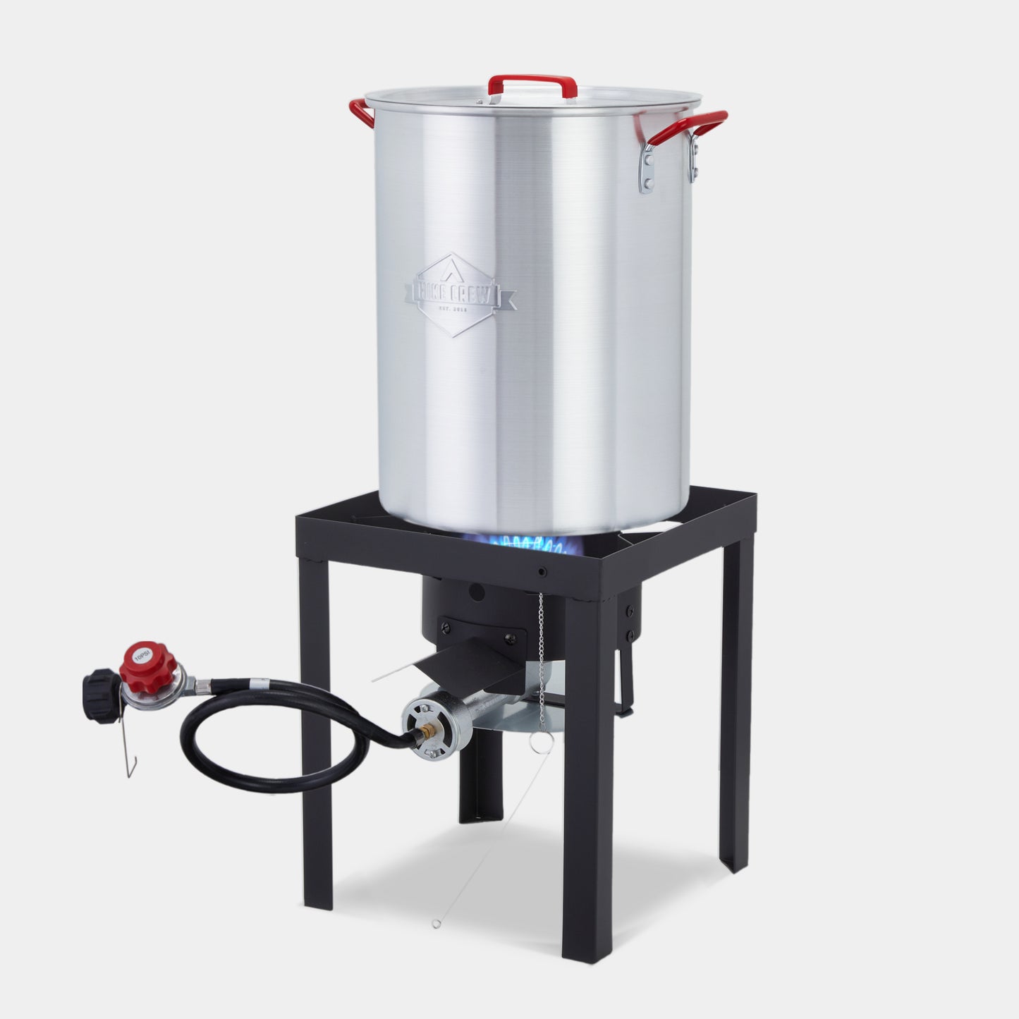 10-Piece Outdoor Turkey Fryer Kit W/30Qt Boiler Pot, 10Qt Turkey Fryer Pot, Stand