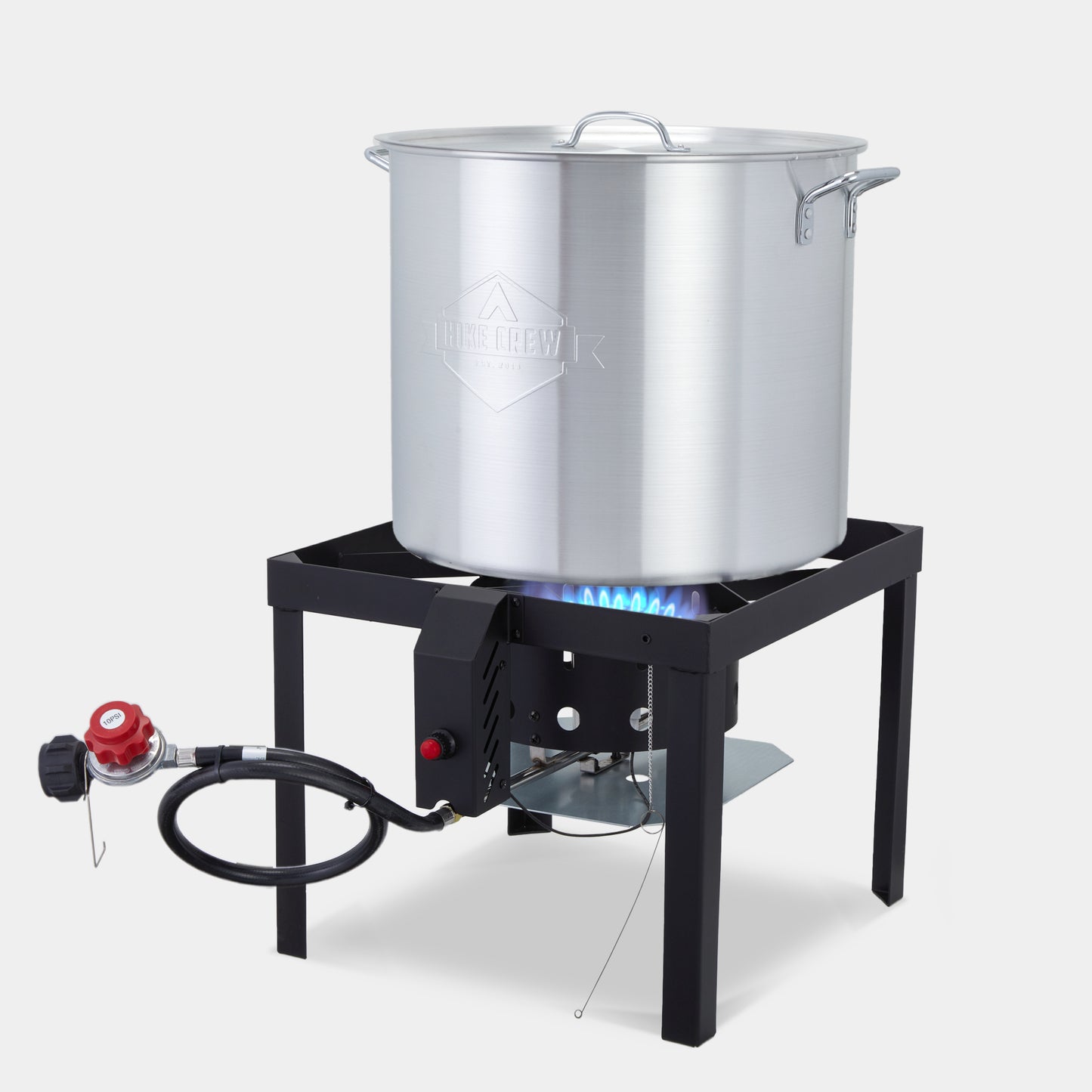 100QT Outdoor Boiling Kit with Igniter, 110,000 BTU Seafood Boil Set for Crawfish