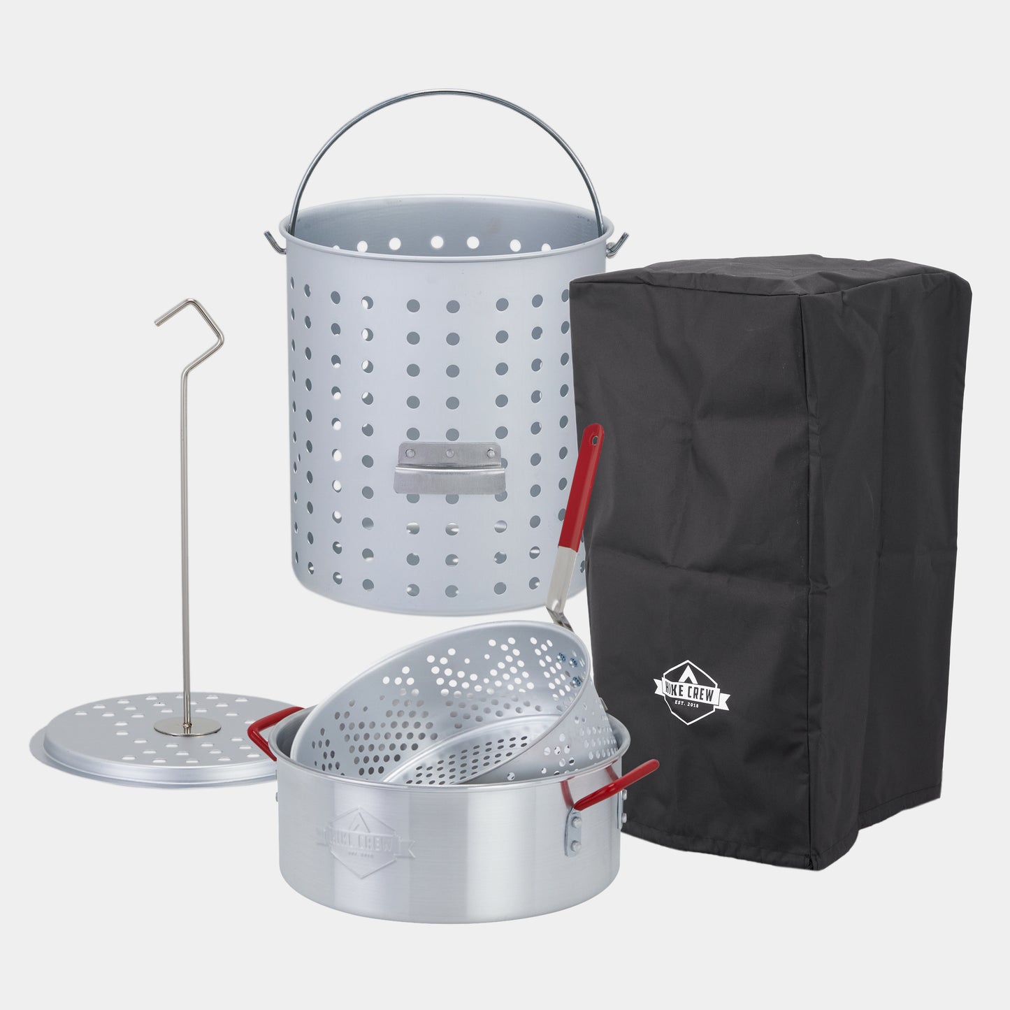 15-Piece 50,000 BTU Outdoor Propane Turkey Fryer Kit with Igniter, 30qt and 10qt Pots