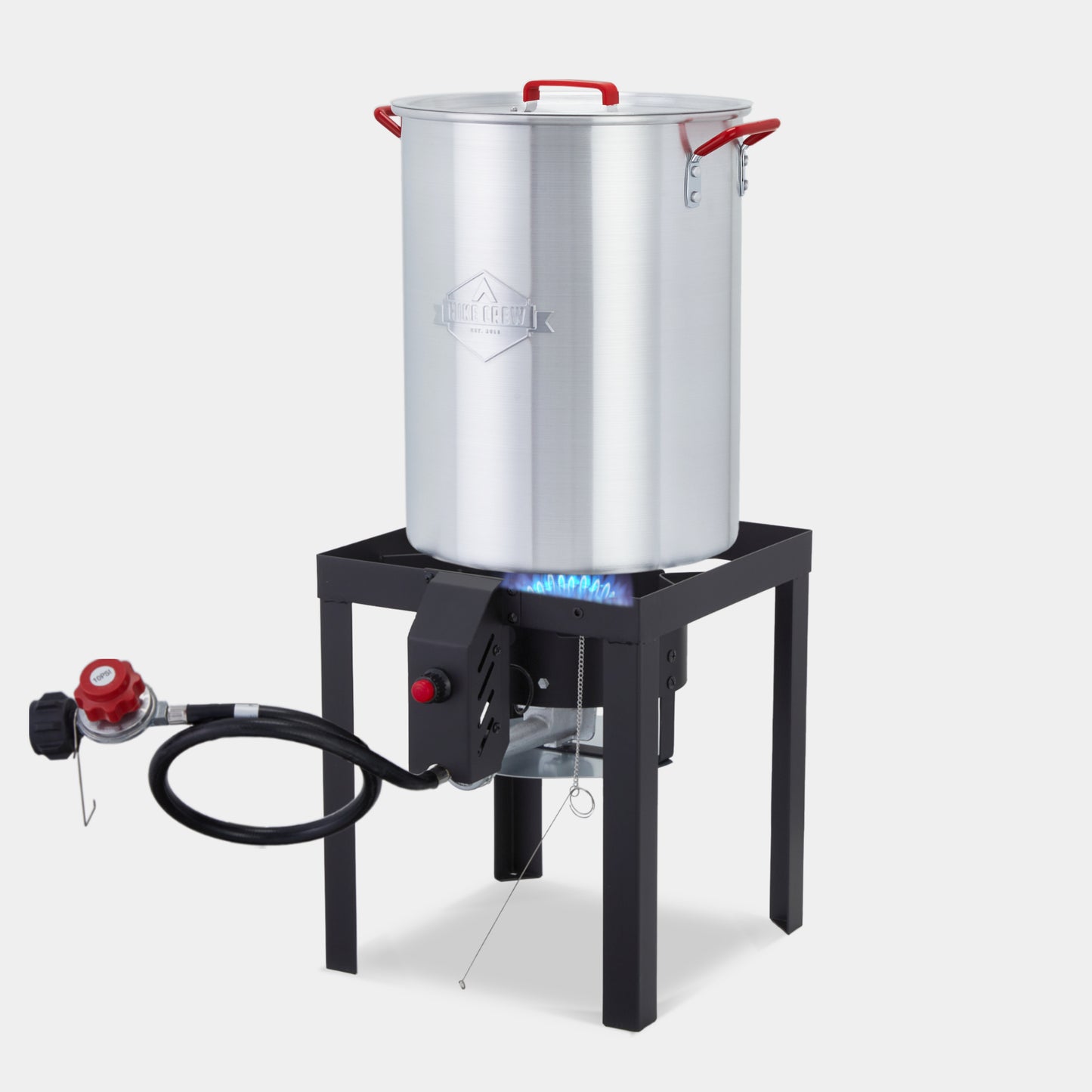 15-Piece 50,000 BTU Outdoor Propane Turkey Fryer Kit with Igniter, 30qt and 10qt Pots