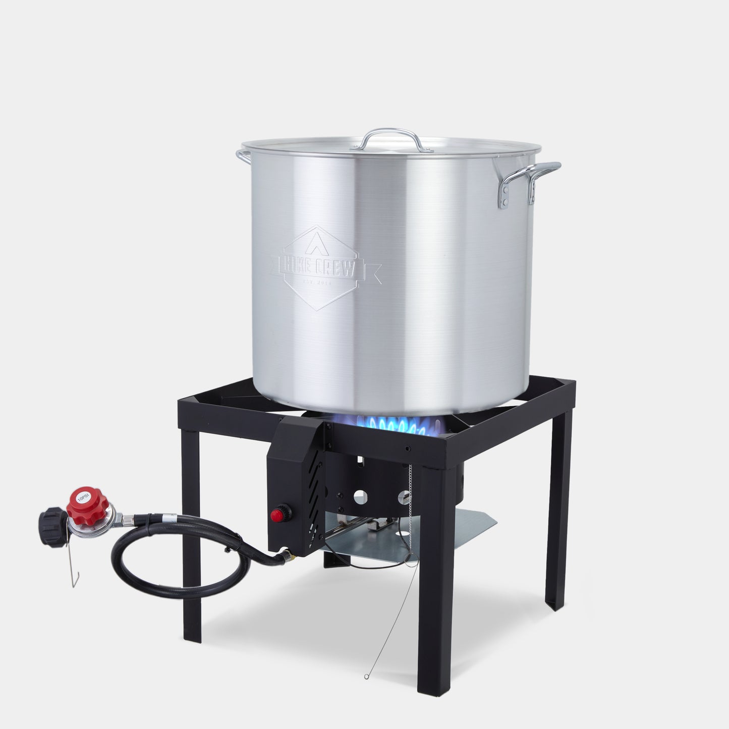 80QT Outdoor Boiling Kit with Igniter, 110,000 BTU Seafood Boil Set for Crawfish