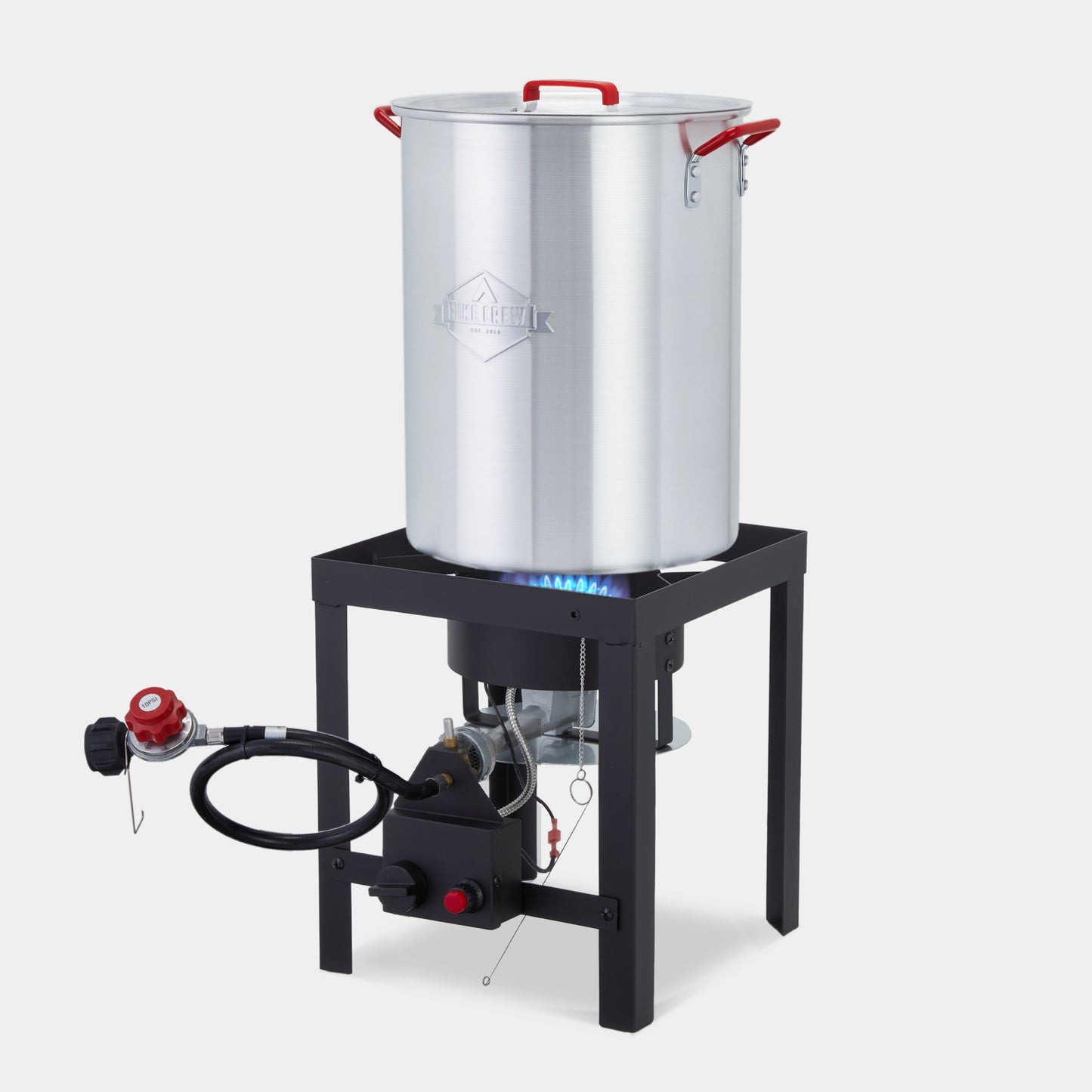 14-Piece Outdoor Propane Turkey Fryer Kit with Igniter and Timer, 30qt and 10qt Pots