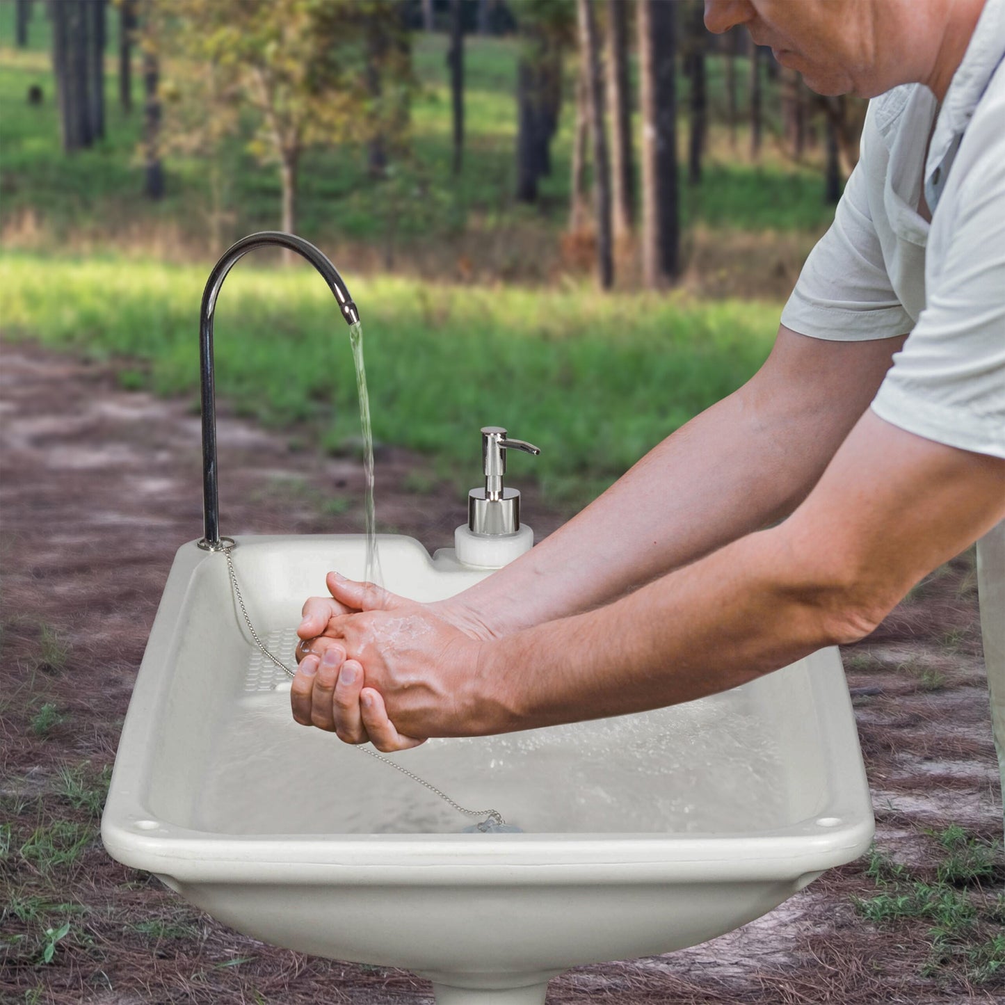 XL Portable Sink, Outdoor Sink and Hand Washing Station, 30L Water Tank