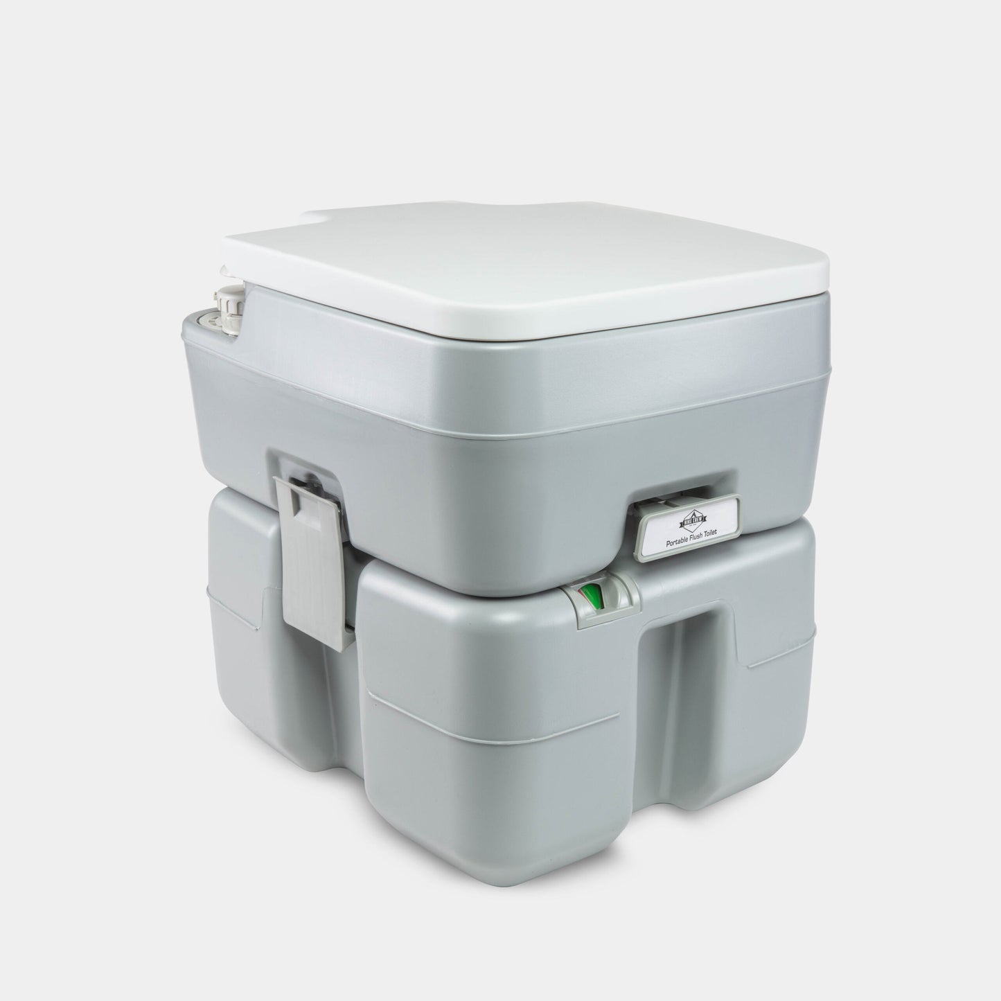 Outdoor Portable Toilet with 5.3-Gal (20L) Waste Tank and 3-Way Flushing
