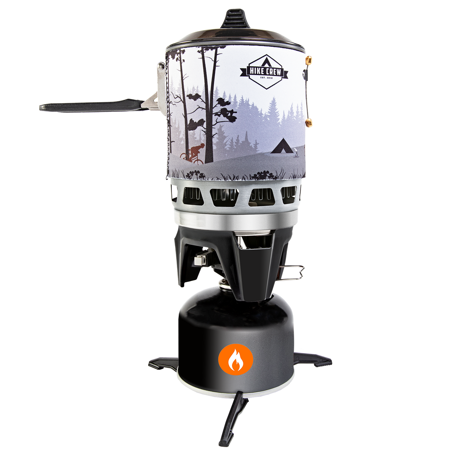 Hike Crew Portable Stove & Cooking System with 1L Pot