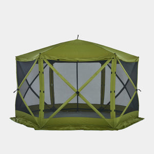 12’ x 12’ Pop Up Gazebo, 6-Sided Instant Outdoor Tent Canopy with Stakes, Ropes and More