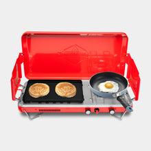 Load image into Gallery viewer, 2-in-1 Camping Portable Propane Stove with Grill and Integrated Igniter
