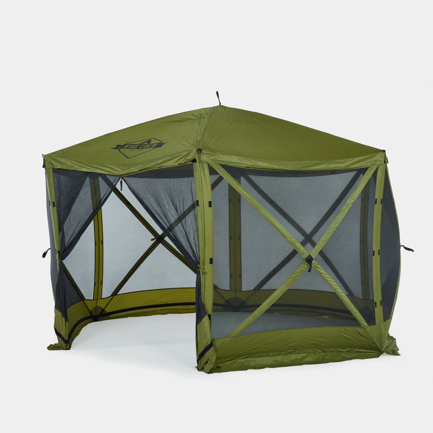 12’ x 12’ Pop Up Gazebo, 6-Sided Instant Outdoor Tent Canopy with Stakes, Ropes and More