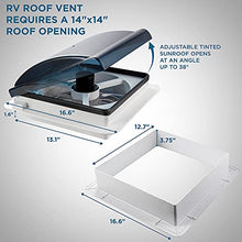 Load image into Gallery viewer, RV Roof Vent Fan, 12V 6-Speed Motorhome Fan W/Intake &amp; Exhaust

