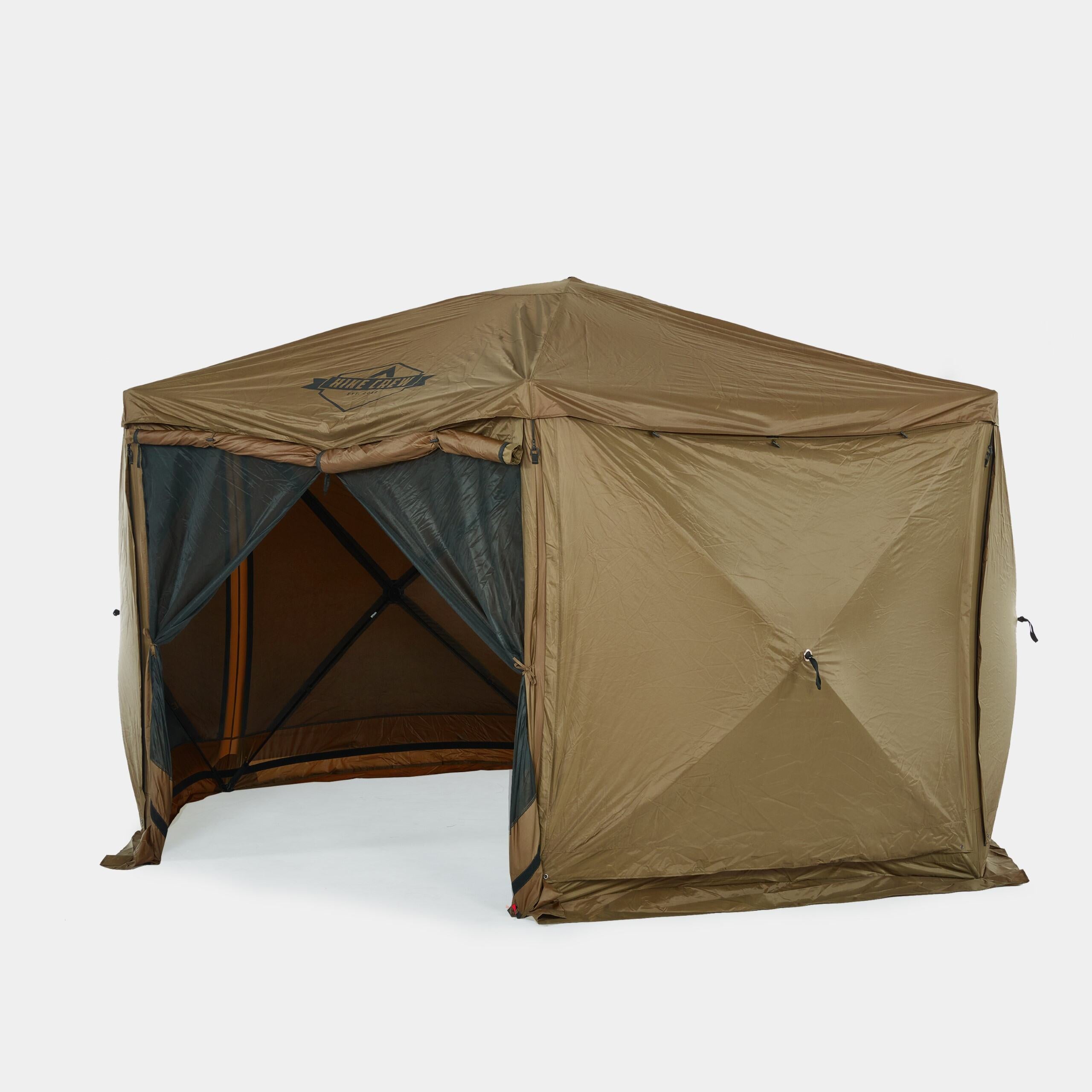 13' x 13' Screened Roof Pop Up Gazebo Tent, 6-Side Outdoor Camping