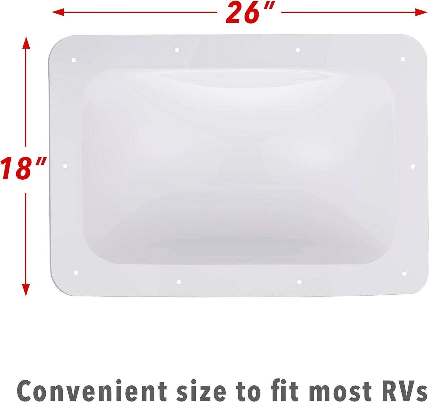 RV Skylight - RV Skylight Replacement Cover, 18” x 26” Fits Most RV Openings