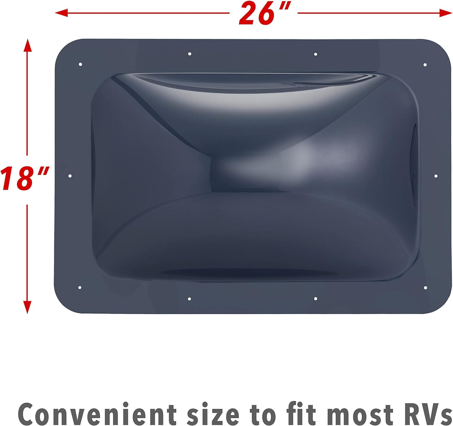 RV Skylight - RV Skylight Replacement Cover, 18” x 26” Fits Most RV Openings