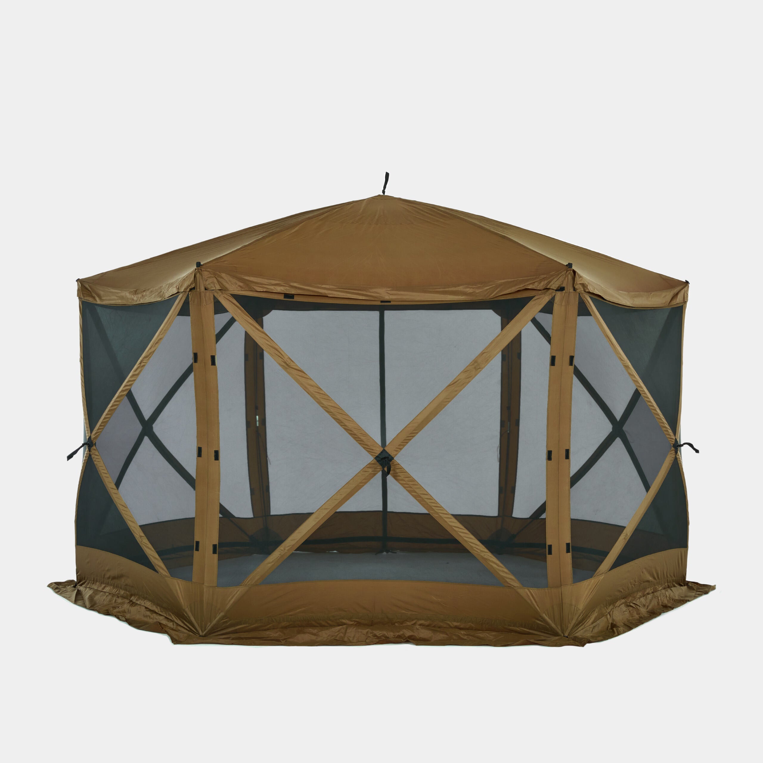 pop up tent portable 12’ x 12’ Pop Up Gazebo, 6-Sided Instant Outdoor Tent Canopy with Stakes, Ropes and More Green