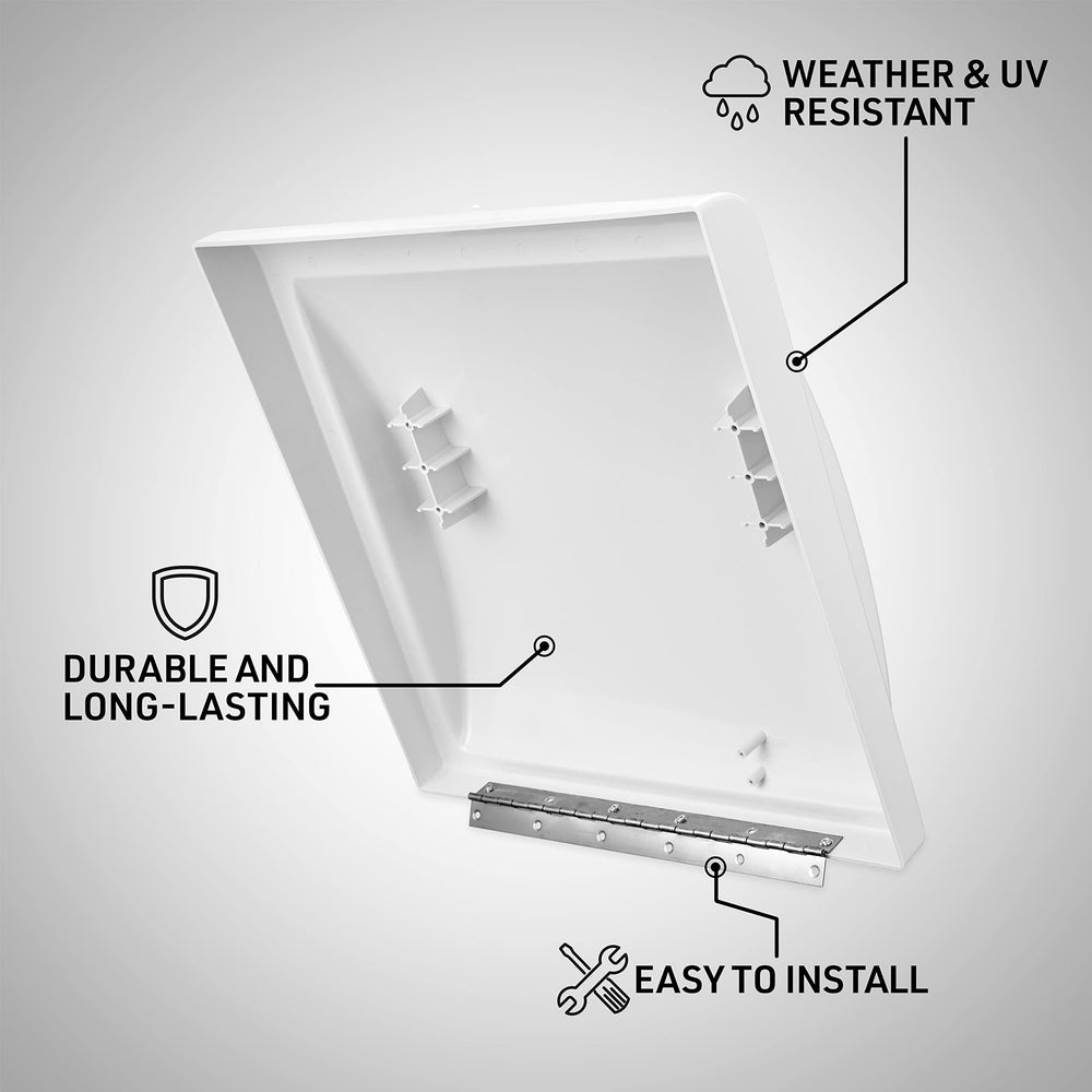 14 Inch RV Fan Replacement Lid - Smoked