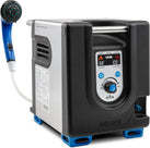 Portable Propane Water Heater & Shower Pump with Built-In Battery, Safety Shutoff & Case