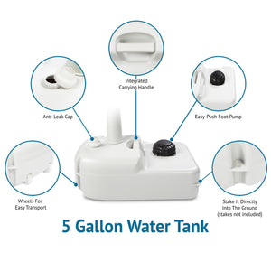 Portable Sink, Outdoor Sink & Hand Washing Station, Standard with Hose Adapter, 19L Water Tank