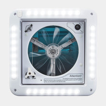 Load image into Gallery viewer, 11” RV Roof Vent Fan, 12V Intake and Exhaust Manual Camper Fan with LED Light
