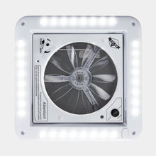 Load image into Gallery viewer, 11” RV Roof Vent Fan, 12V Intake and Exhaust Manual Camper Fan with LED Light
