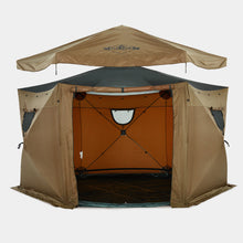 Load image into Gallery viewer, 13’ x 13’ Waterproof Pop-Up Gazebo Tent, 6-Sided Outdoor Tent Canopy w/Floor and More
