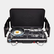 Load image into Gallery viewer, 2 Burner Propane Stove, 20,000 BTU Portable Stove with Handle and Foldable Legs
