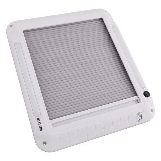 RV Vent Shade with Built-In LED Light - Blocks UV Sunlight and Heat, Fits 11 and 14 Inch RV Fans, Easy Installation