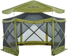 Load image into Gallery viewer, 13’ x 13’ Screened Roof Pop Up Gazebo Tent, 6-Side Outdoor Camping Canopy Shelter
