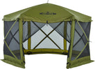 12’ x 12’ Pop Up Gazebo Tent, 6-Sided Outdoor Camping Canopy with Zippered Wind Panels