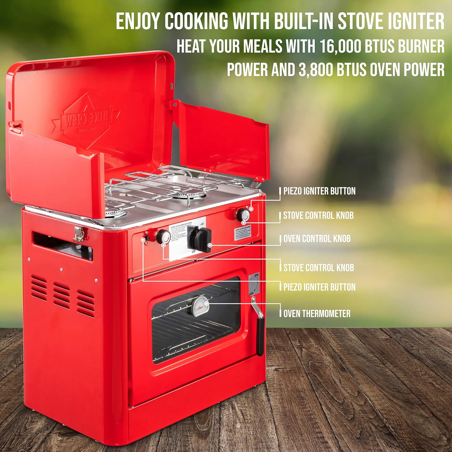 camping gas stove Gas Camping Oven, CSA Approved 2-Burner Stove & Camp Oven with Bag, Ig – Hike Crew