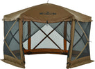 12’ x 12’ Pop Up Gazebo Tent, 6-Sided Outdoor Camping Canopy with Zippered Wind Panels