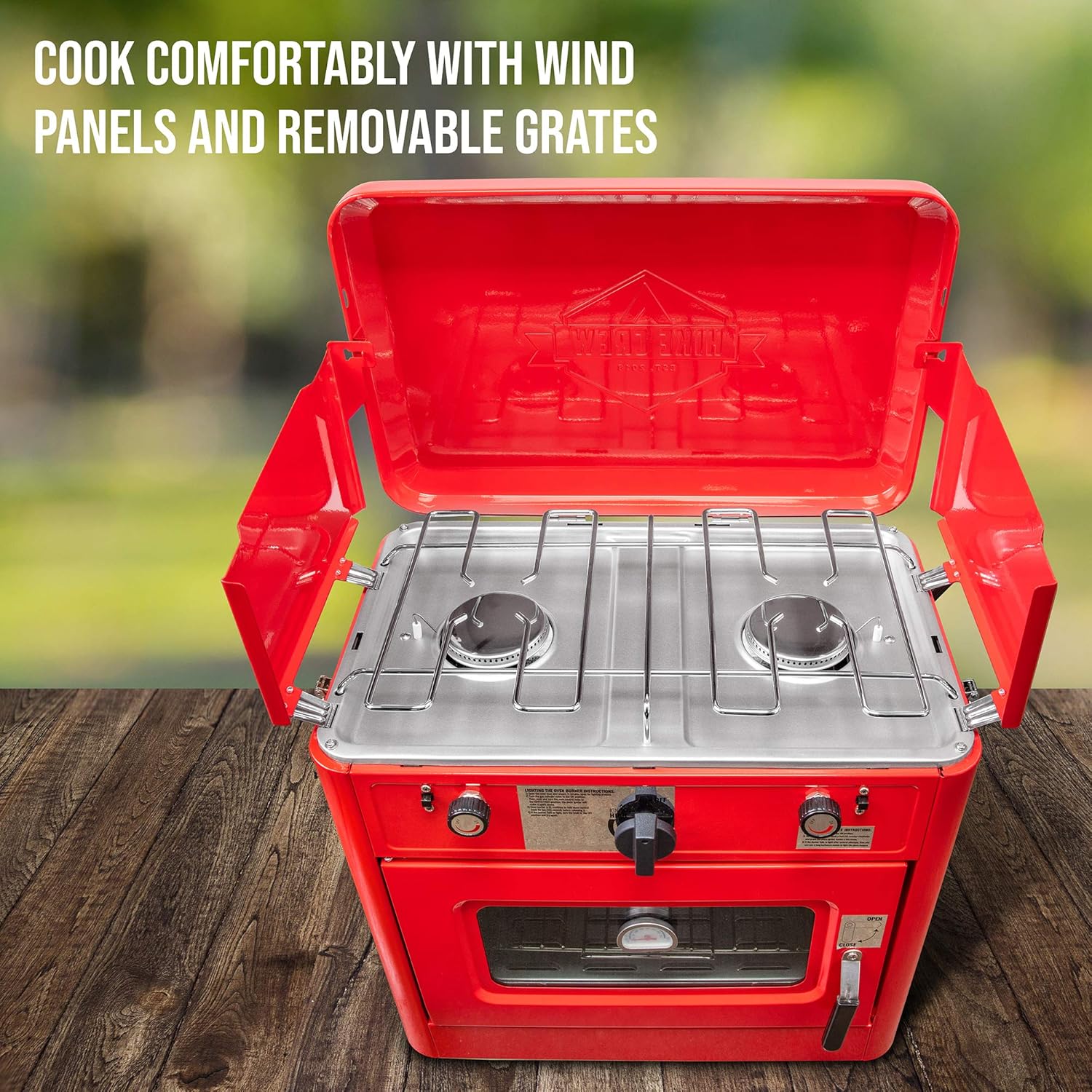 camping gas oven stove Gas Camping Oven, CSA Approved 2-Burner Stove & Camp Oven with Bag, Ig – Hike Crew