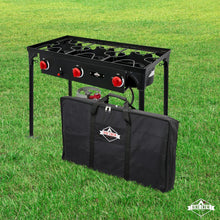 Load image into Gallery viewer, Cast Iron 3-Burner Stove Heavy Duty Storage Carry Bag 19.69&quot; x 7.87&quot; x 35.43&quot;
