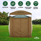 6.5’ x 6.5’ Screened Gazebo Tent, 4-Sided Outdoor Tent Canopy, UV Resistant SPF 50+