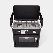 Load image into Gallery viewer, Dual Burner Camping Oven with Carrying Bag
