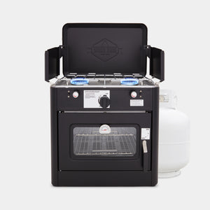 Dual Burner Camping Oven with Carrying Bag