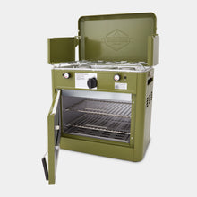 Load image into Gallery viewer, Dual Burner Camping Oven with Carrying Bag
