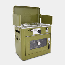 Load image into Gallery viewer, Dual Burner Camping Oven with Carrying Bag
