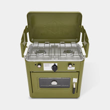 Load image into Gallery viewer, Dual Burner Camping Oven with Carrying Bag
