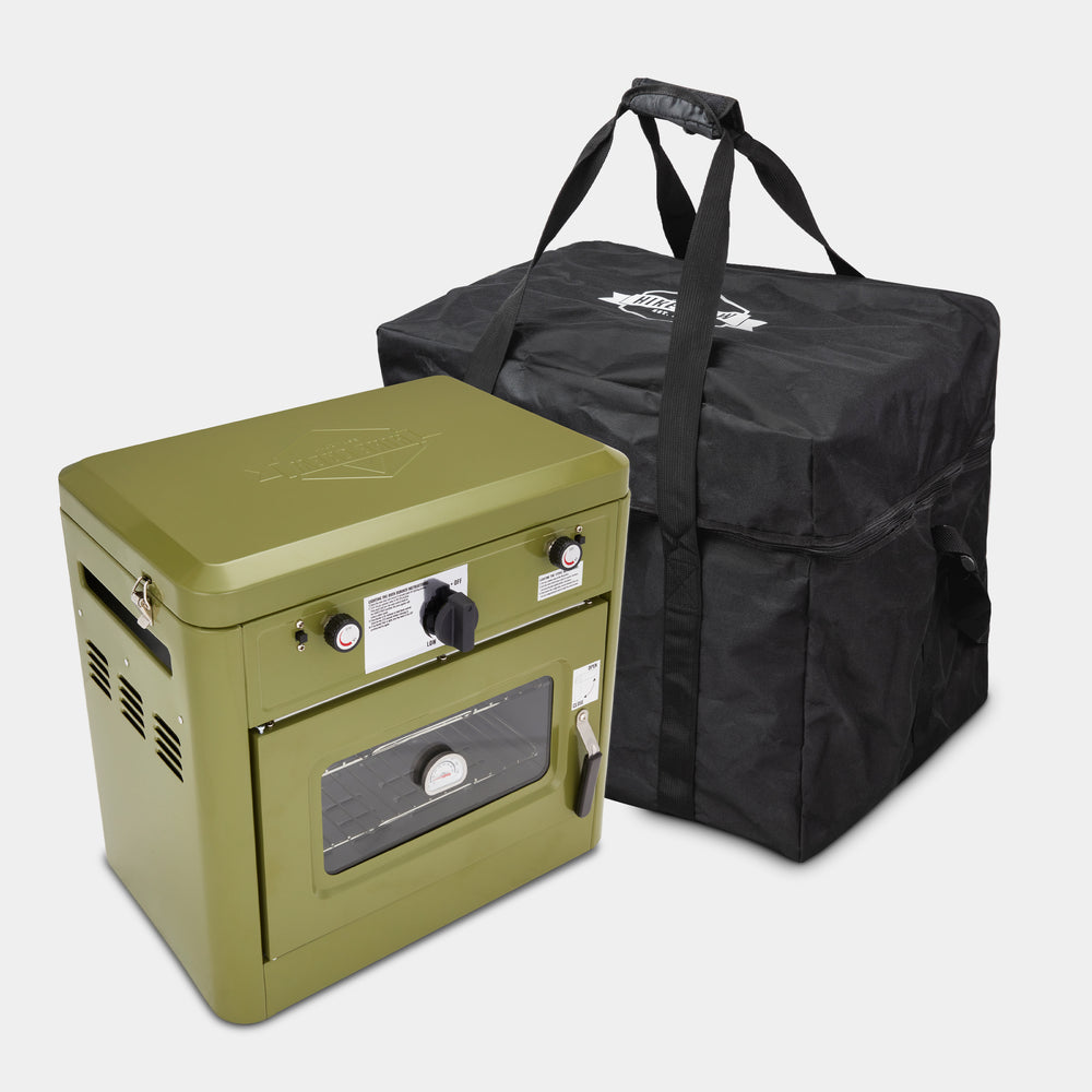 Dual Burner Camping Oven with Carrying Bag