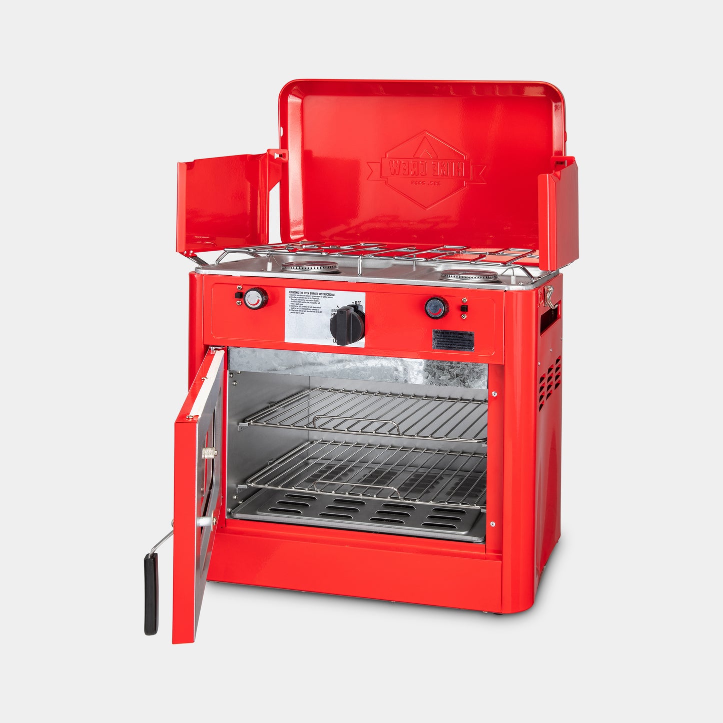 Gas Camping Oven, CSA Approved 2-Burner Stove & Camp Oven with Bag, Igniter & More