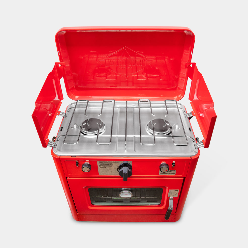 Dual Burner Camping Oven with Carrying Bag