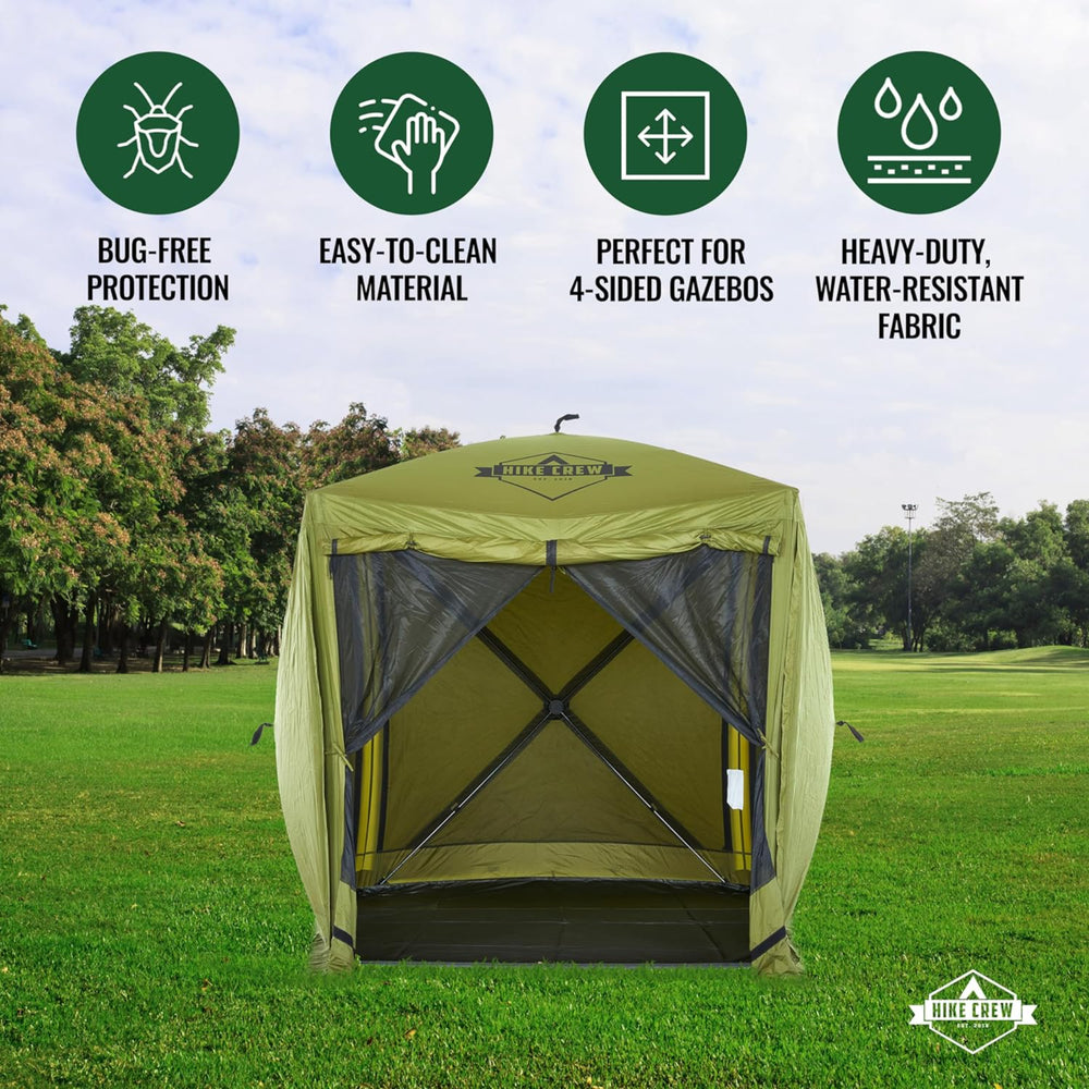 Gazebo Tent Floor Compatible with 4-Sided Pop-up Tent with 6.5ft Panels