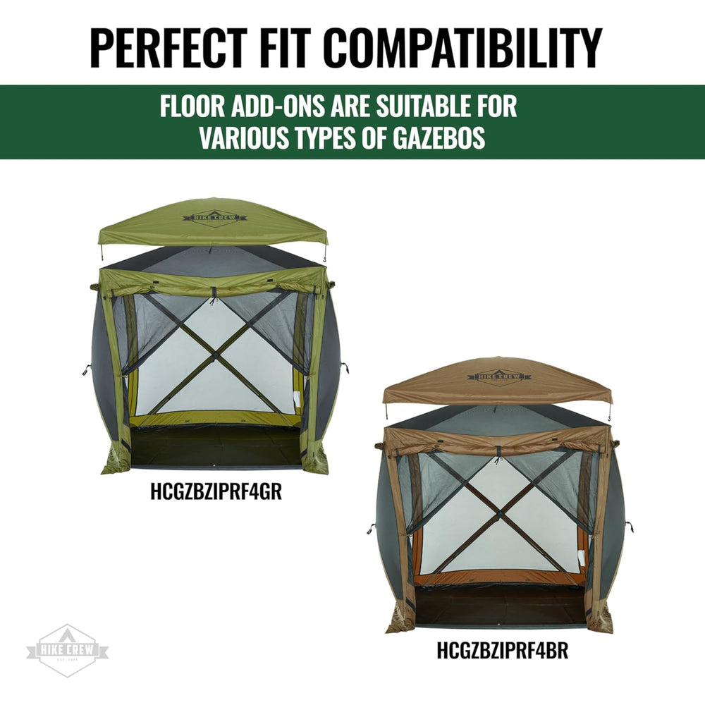 Gazebo Tent Floor Compatible with 4-Sided Pop-up Tent with 6.5ft Panels