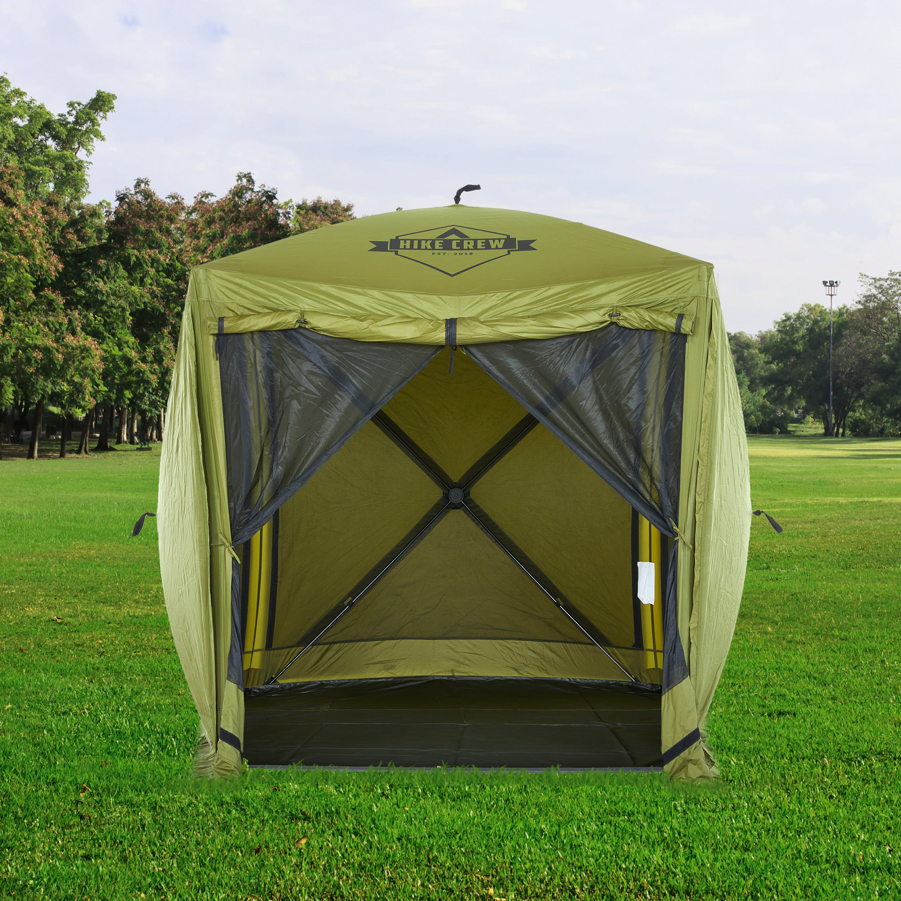 Hike Crew Gazebo Tent Floor Compatible with 4-Sided Pop-Up Tent with 6ft Panels