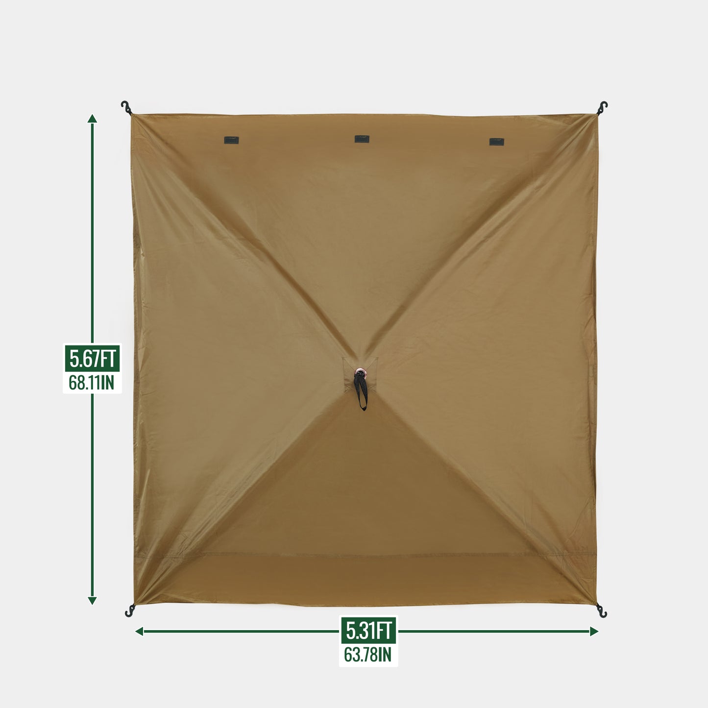 6 Ft Pop Up Gazebo Side Panel for 4-, 6- and 8-Sided Tents – Brown