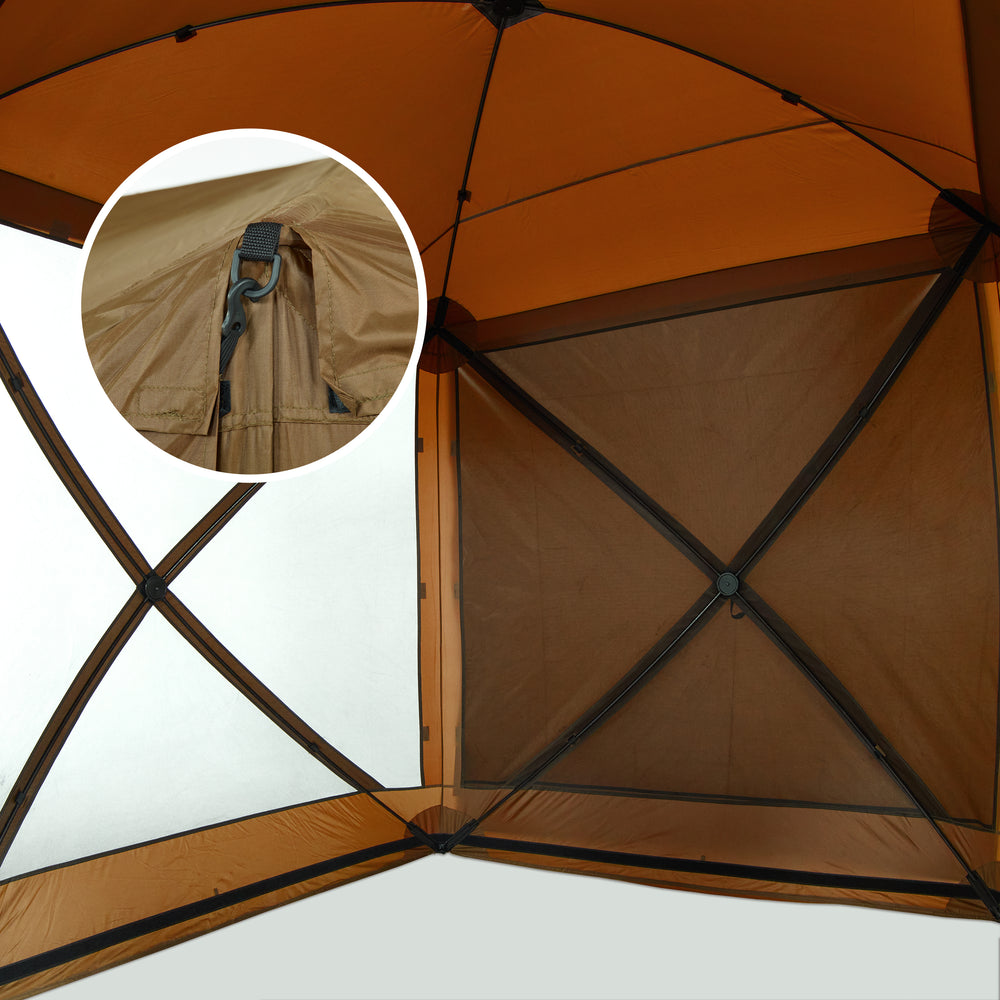 6 Ft Pop Up Gazebo Side Panel for 4-, 6- and 8-Sided Tents – Brown