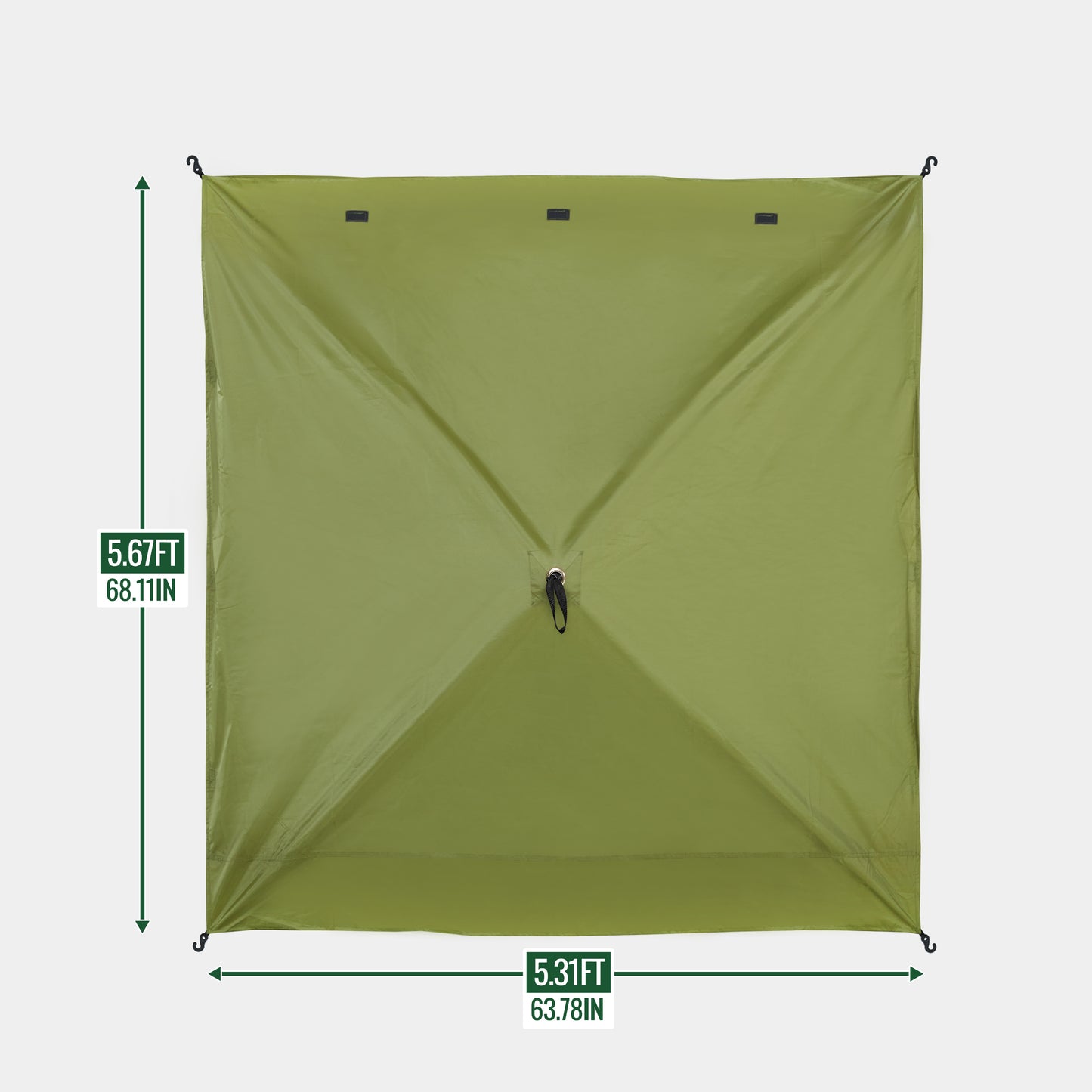 6 Ft Pop Up Gazebo Side Panel for 4- and 6-Sided Tents – Green